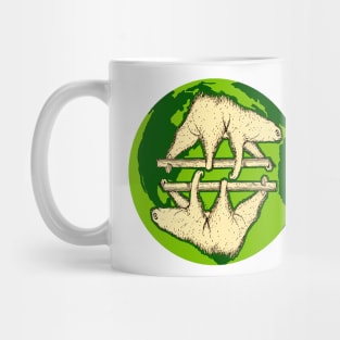 The sloth's green world and we need to preserve it Mug